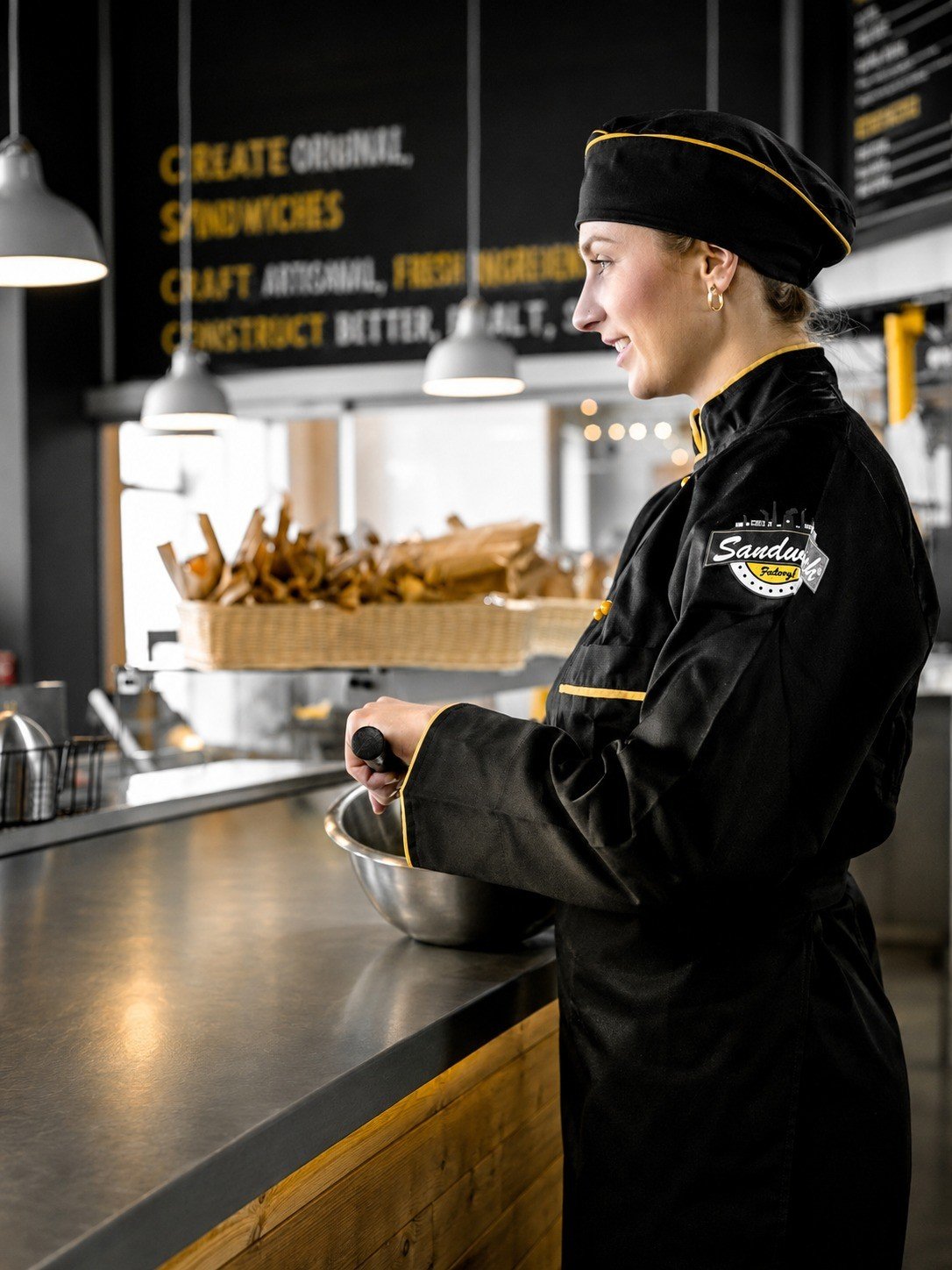 Sandwich Factory branded uniform