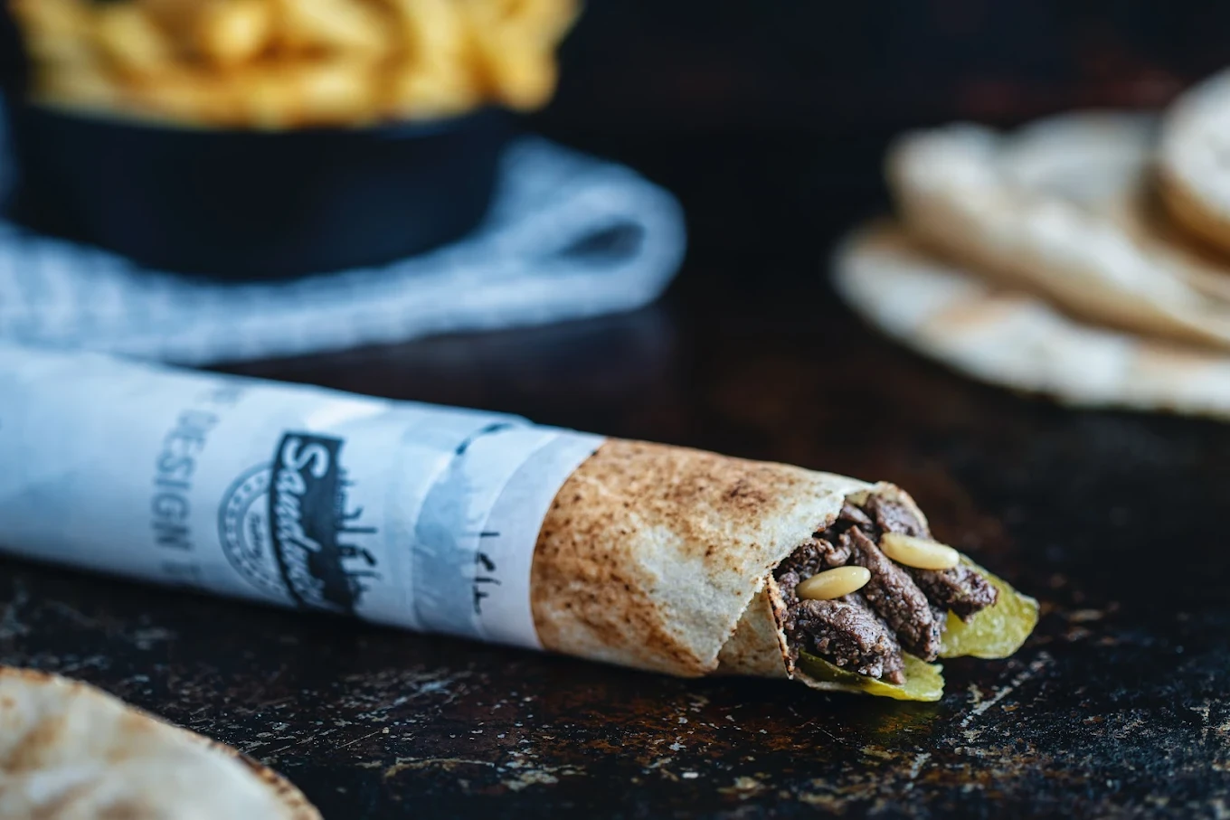 Sandwich Factory wrap packaging
